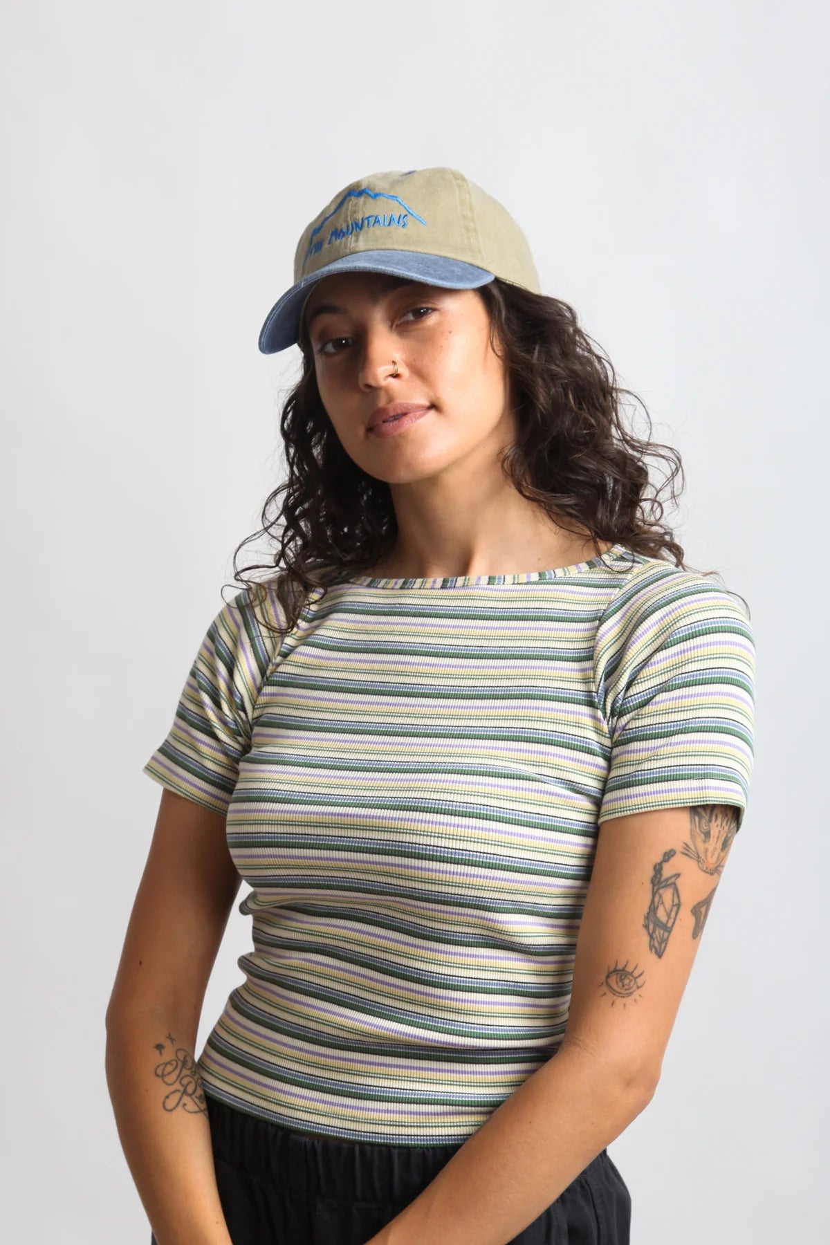 Gravel & Gold -  James Shirt | Kelp Stripe