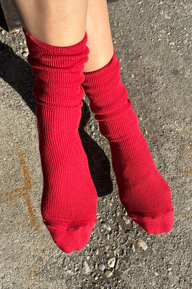 Le Bon Shoppe - Trouser Socks | Tuscan Red