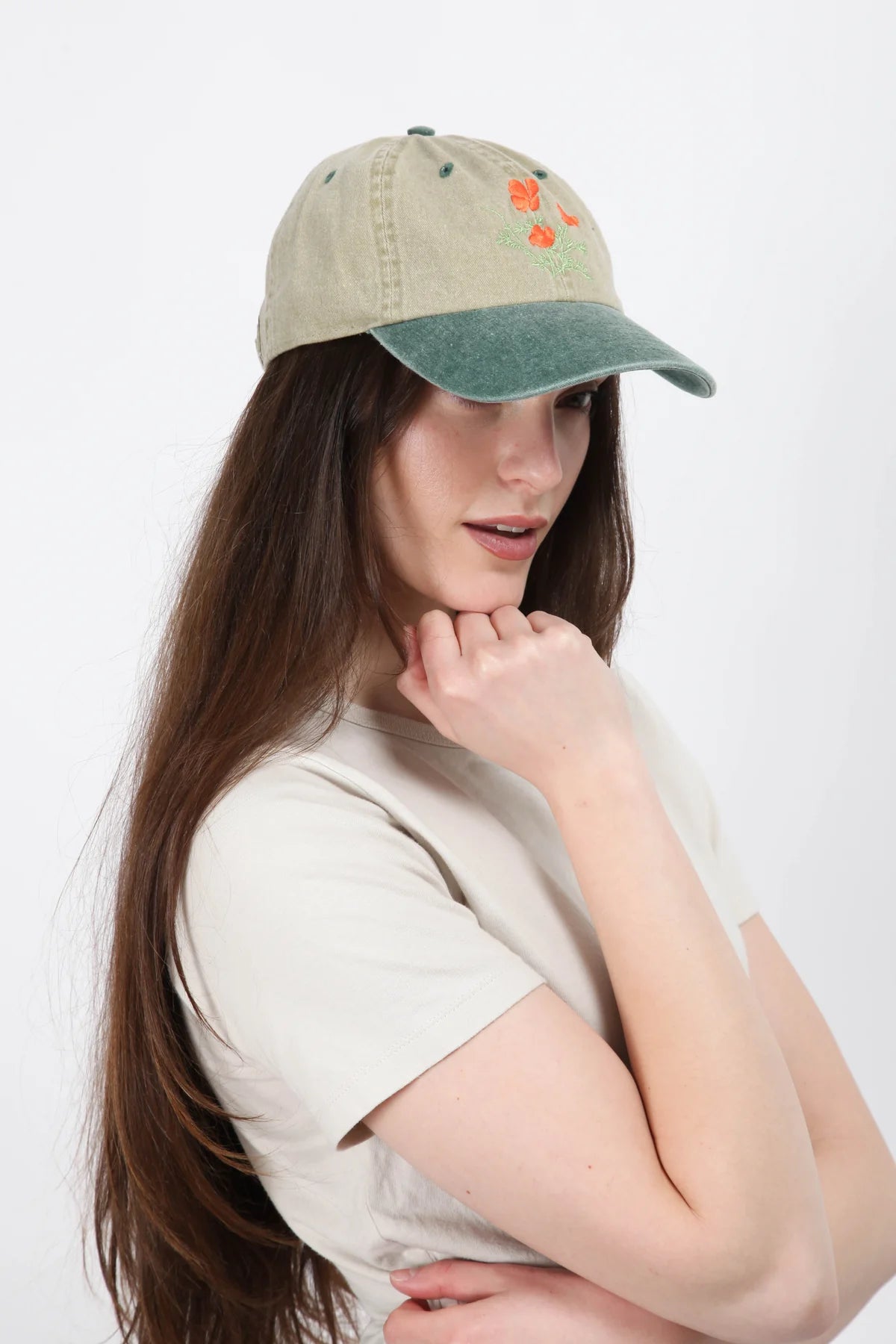 Gravel & Gold - Poppy Cap | Two Tone Khaki Brim
