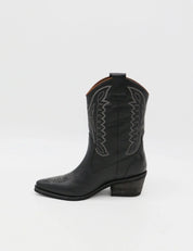 Stivali New York - Unstoppable Western Cowboy Boots | Black Leather