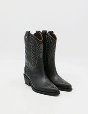 Stivali New York - Unstoppable Western Cowboy Boots | Black Leather