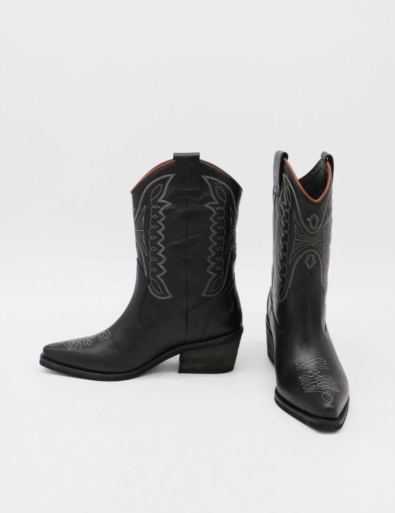 Stivali New York - Unstoppable Western Cowboy Boots | Black Leather