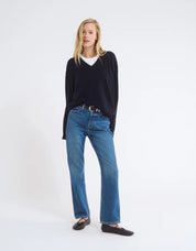 Rumored - Vail V-Neck Sweater | Navy