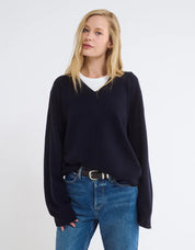 Rumored - Vail V-Neck Sweater | Navy