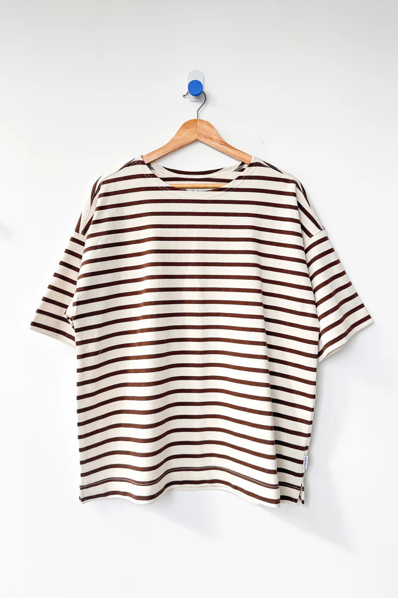 Le Bon Shoppe - Voyage Tee | Coffee Stripe