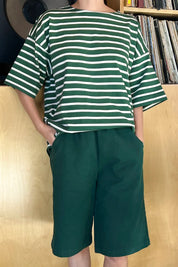 Le Bon Shoppe - Voyage Tee | White Stripe on Pine
