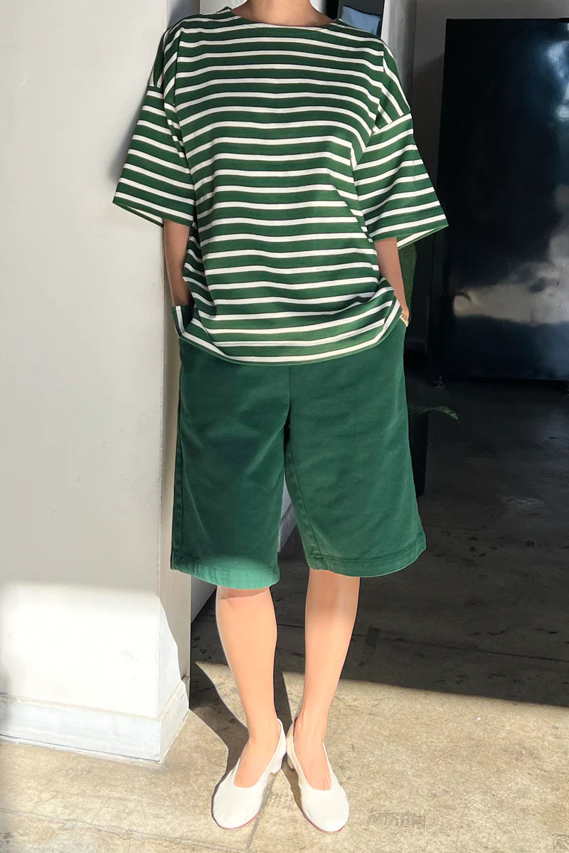 Le Bon Shoppe - Voyage Tee | White Stripe on Pine