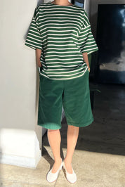 Le Bon Shoppe - Voyage Tee | White Stripe on Pine