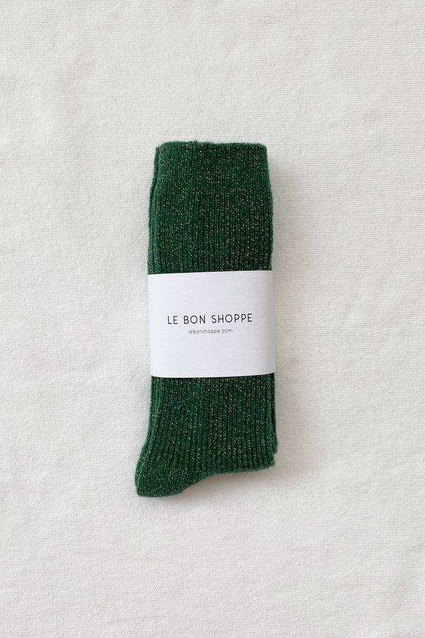 Le Bon Shoppe - Winter Sparkle Socks | Evergreen