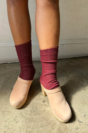 Le Bon Shoppe - Winter Sparkle Socks | Wine