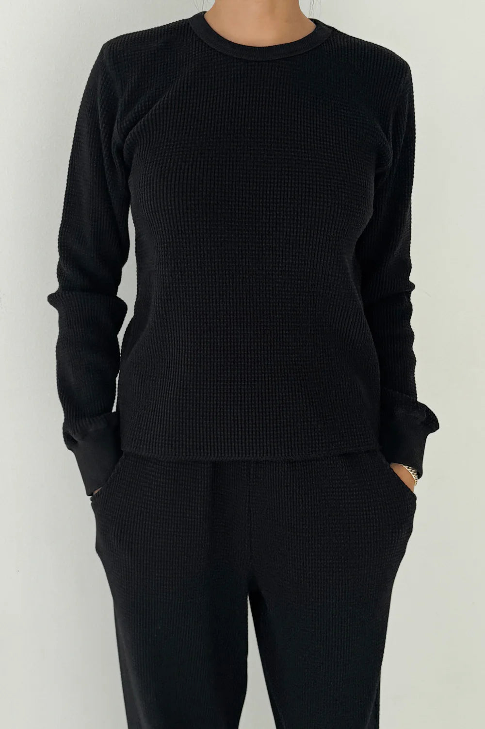 Le Bon Shoppe - Waffle Fundamental Tee | Black