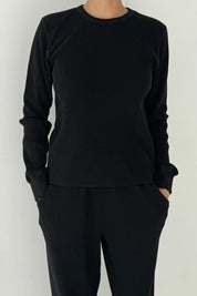 Le Bon Shoppe - Waffle Fundamental Tee | Black