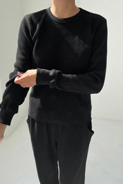 Le Bon Shoppe - Waffle Fundamental Tee | Black