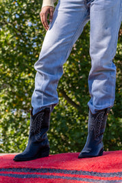 Stivali New York - Unstoppable Western Cowboy Boots | Black Leather