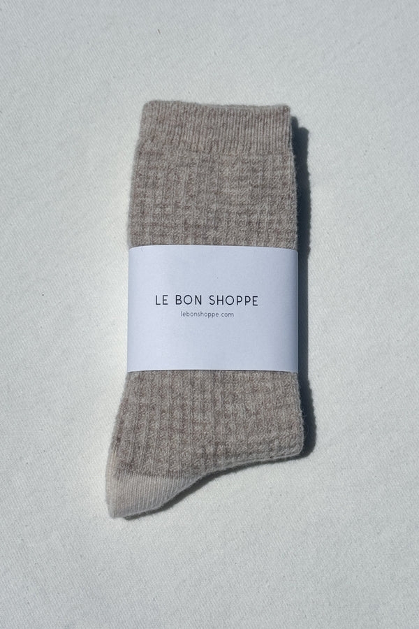 Le Bon Shoppe - Wool Waffled Socks | Oatmeal