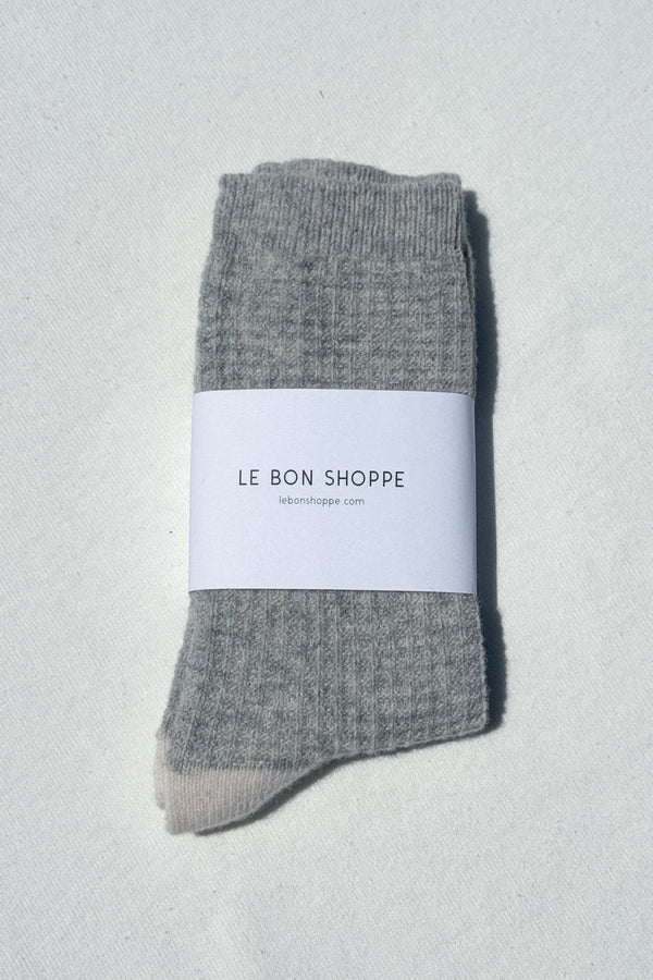 Le Bon Shoppe - Wool Waffled Socks | Stone