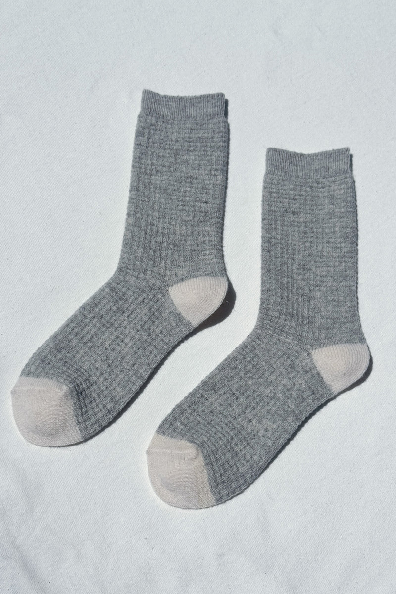 Le Bon Shoppe - Wool Waffled Socks | Stone