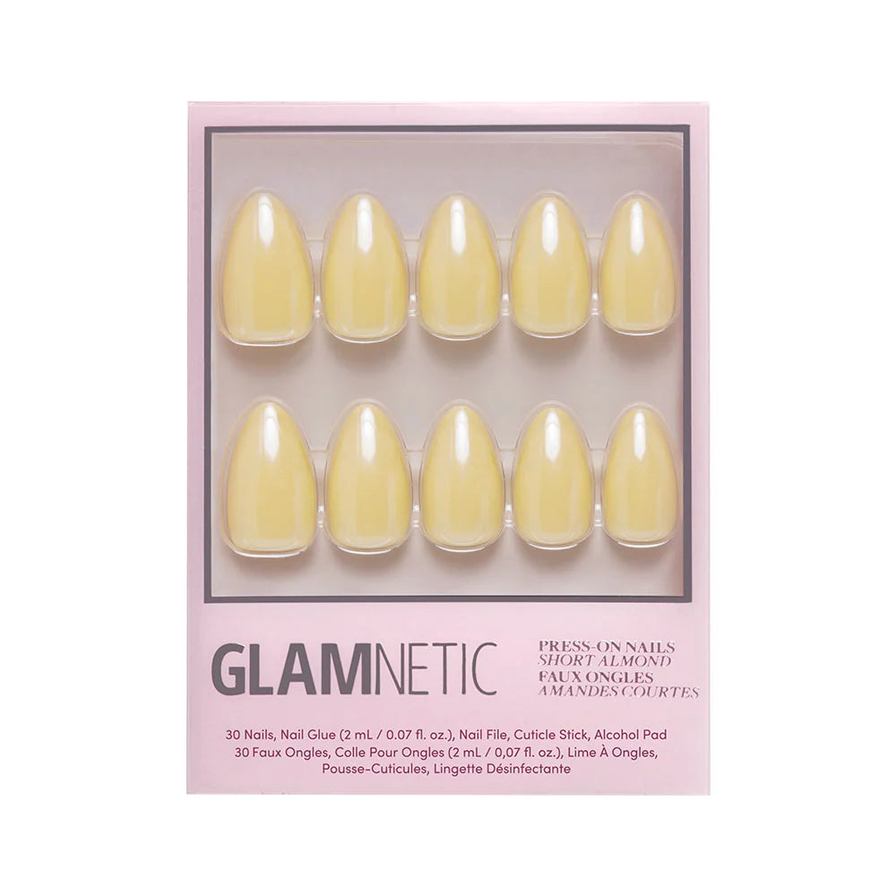 Glamnetic - Yellow Pop Short Almond Nails