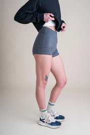 Conscious Clothing - Yoga Shorts | Concrete