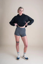 Conscious Clothing - Yoga Shorts | Concrete