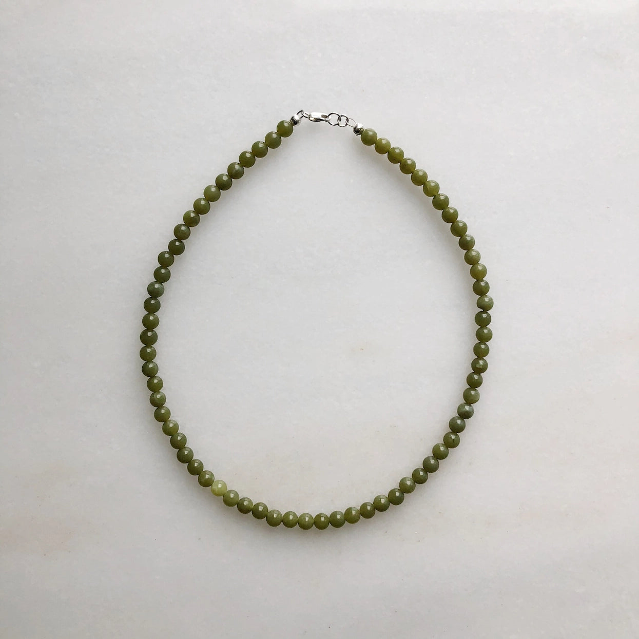 Sea + Pattern - Mini Jade Necklace