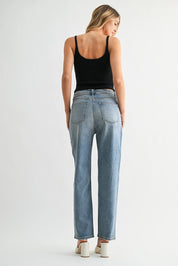 Just Black Denim - V-Waist Straight Leg Denim | Light Denim