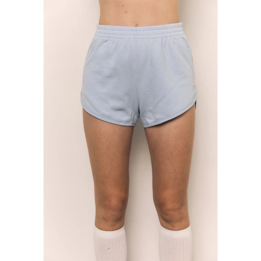 Blank Lab - Organic Cotton Terry Dolphin Shorts | Pale Blue
