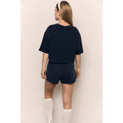 Blank Lab - Loose Fit Cropped Tee | Black