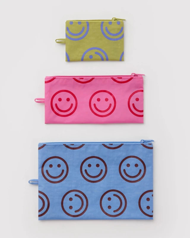 Baggu - Flat Pouch Set | Happy Mix