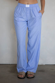 Things Between - Striped Boxer Pants | Light Blue