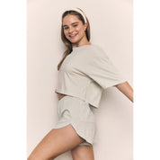 Blank Lab - Loose Fit Cropped Tee | Mist