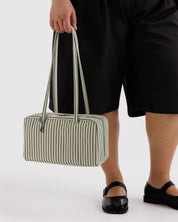 Baggu - Nylon Bowler Bag | Sage Stripe