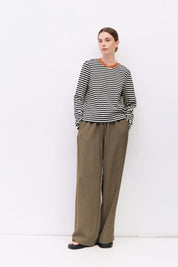 Mod Ref - The Kathleen Top | Black & Cream