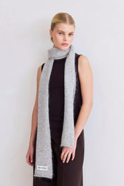 Arctic Fox & Co. -  The Alpaca Skinny Scarf | Blizzard Grey