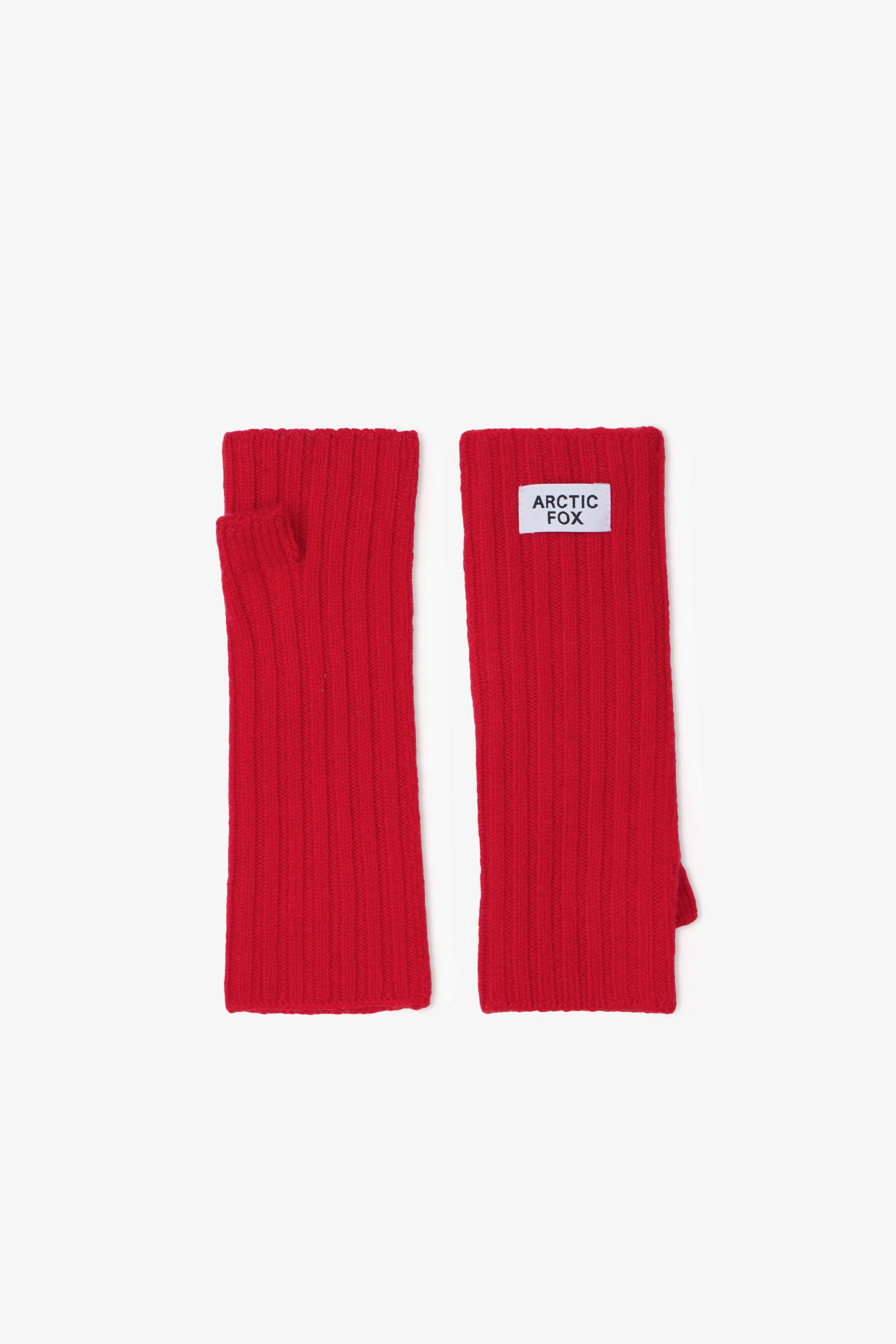 Arctic Fox & Co. - Merino Wool Fingerless Gloves | Flame Red