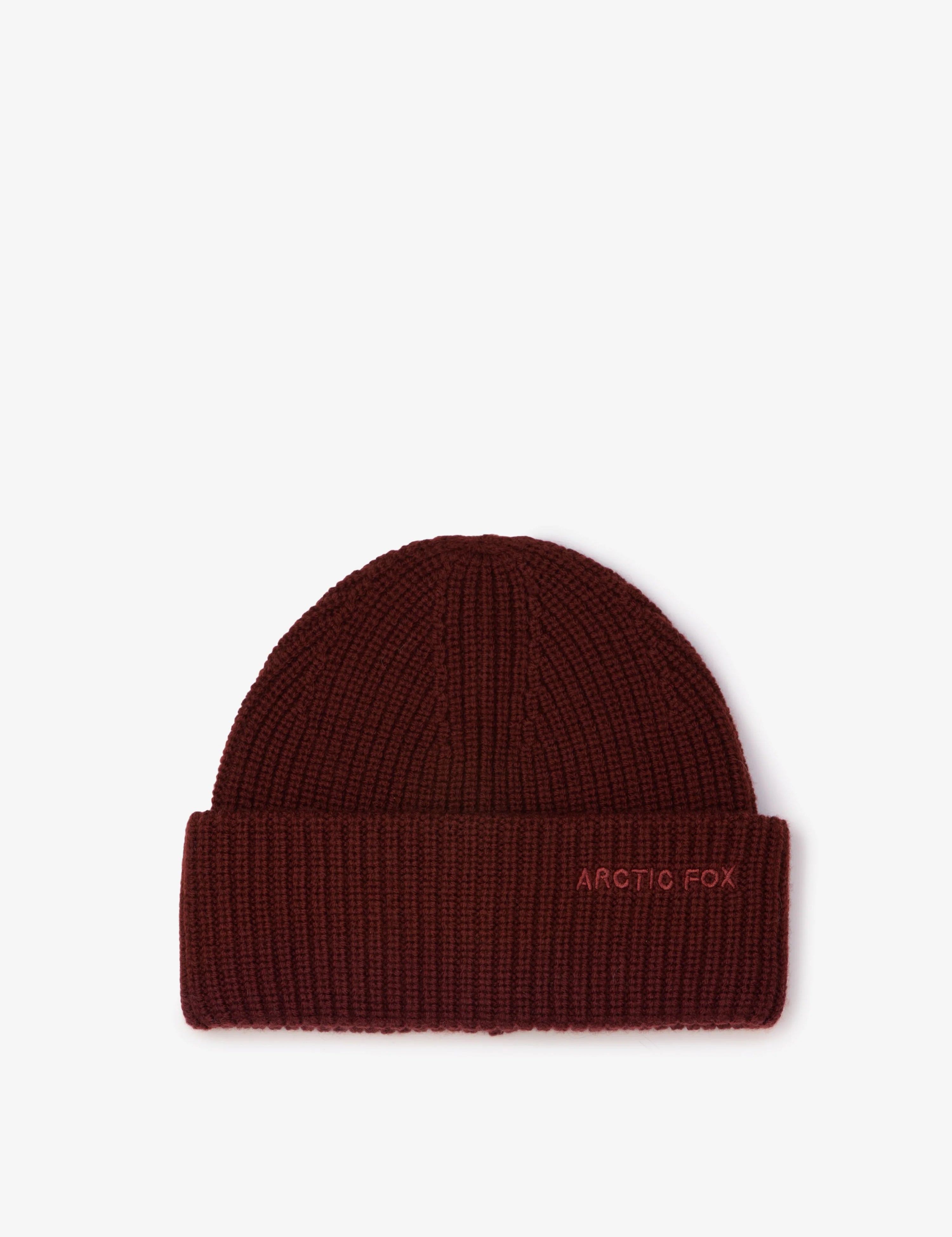 arctic-fox-merino-wool-embroidered-beanie-brown-autumn-winter-25-front.webp