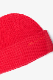 Arctic Fox & Co. - Embroidered Merino Wool Beanie | Flame Red