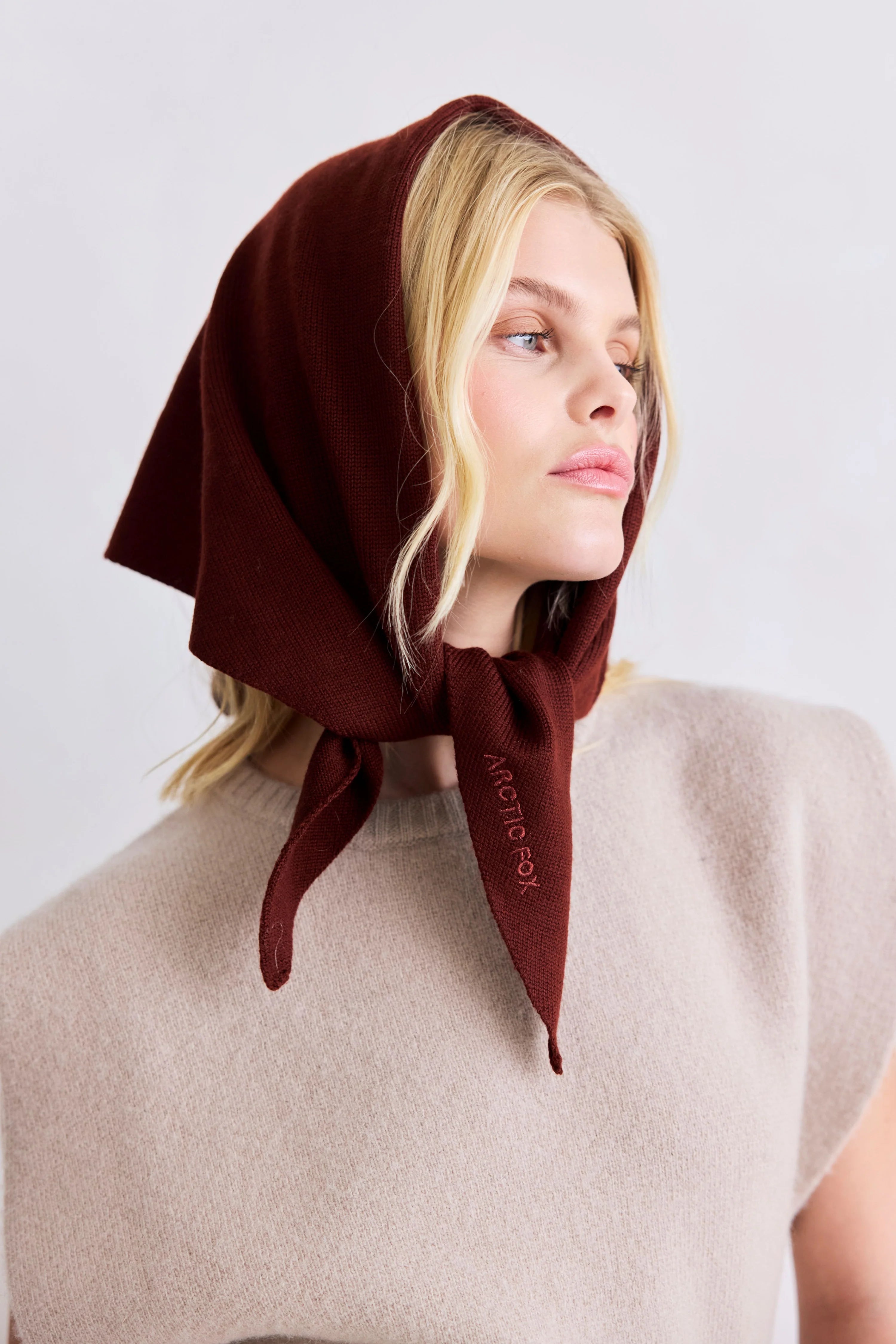 Arctic Fox & Co. - Merino Wool Triangle Scarf | Dark Walnut Brown