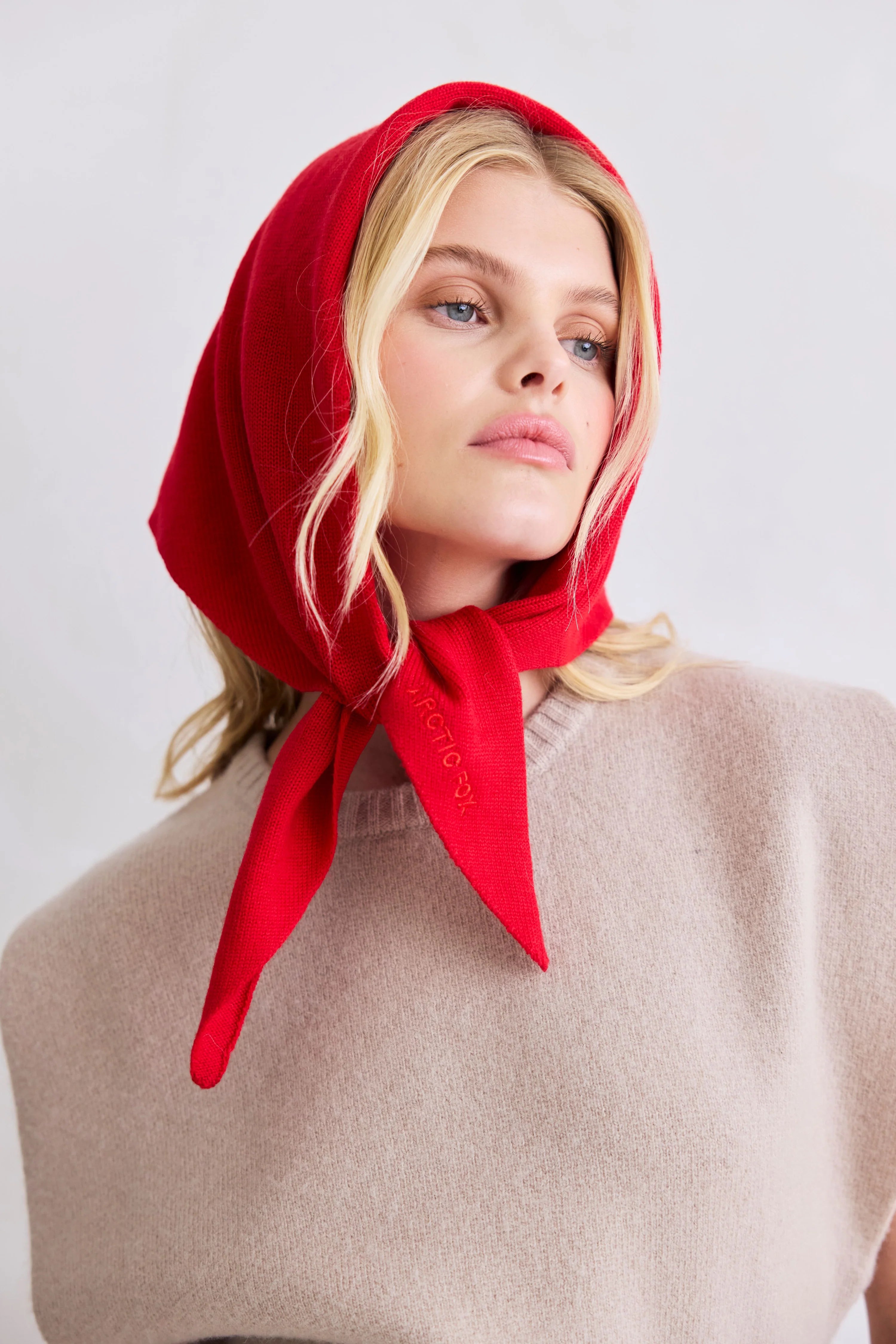 Arctic Fox & Co. - Merino Wool Triangle Scarf | Flame Red