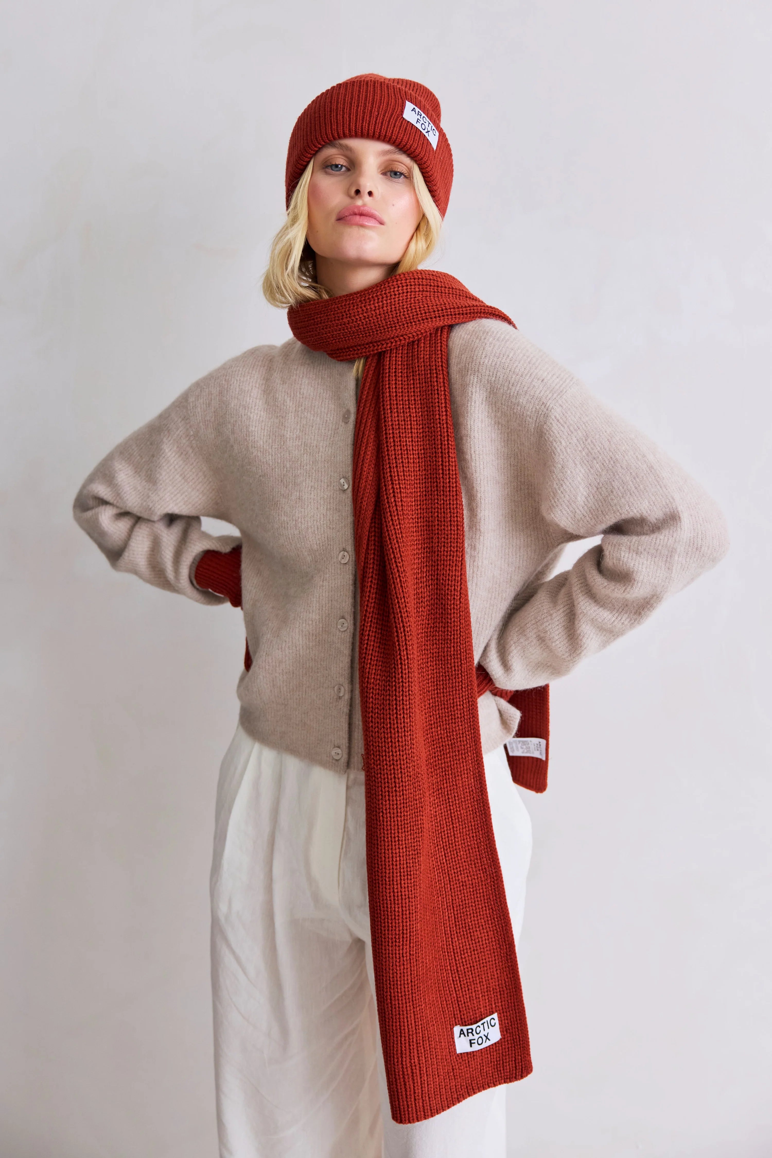 Arctic Fox & Co. -  Recycled Bottle Beanie | Deep Terracotta