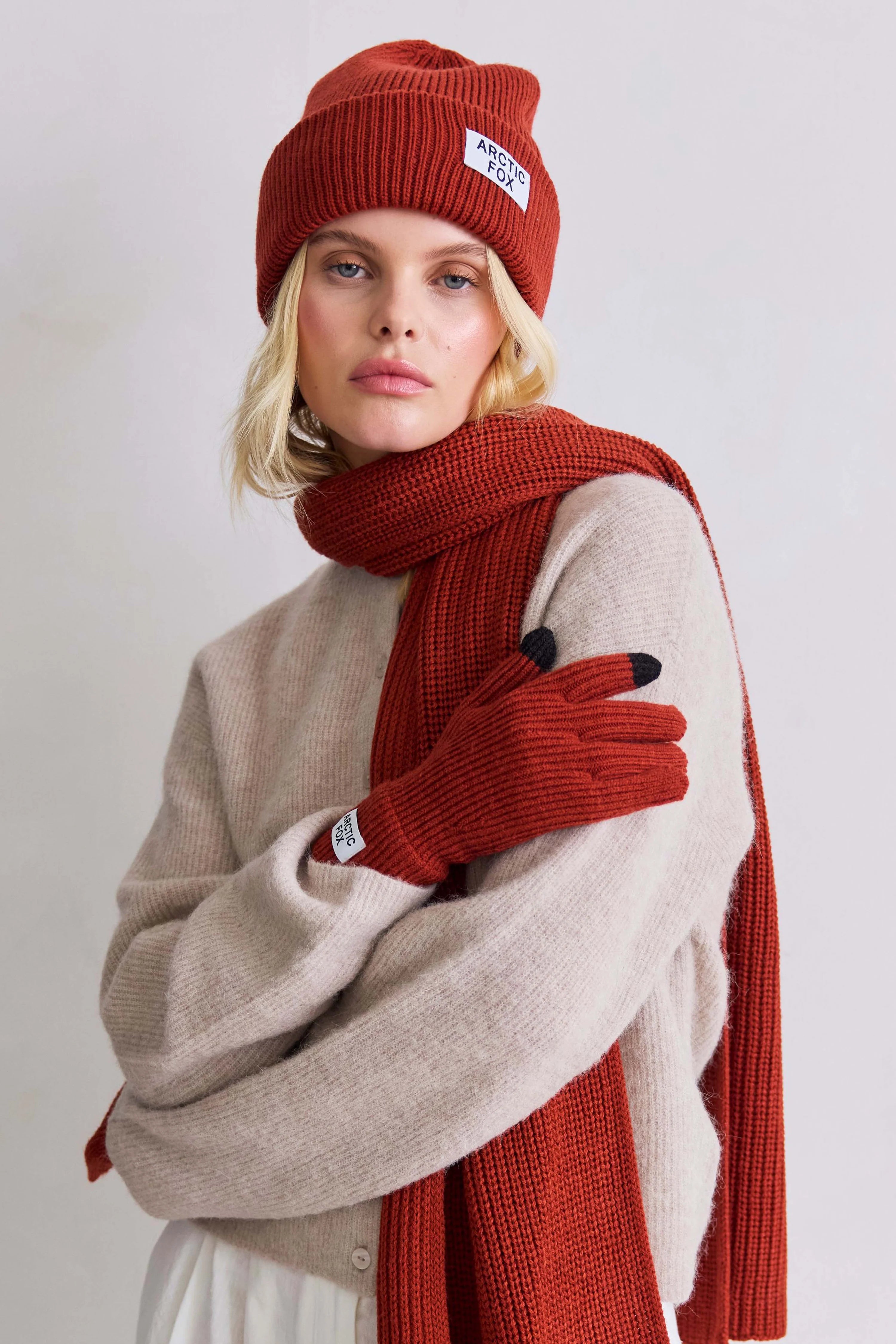 Arctic Fox & Co. -  Recycled Bottle Beanie | Deep Terracotta