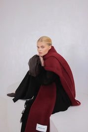 Arctic Fox & Co. - The Reykjavik Check Scarf | Burgundy