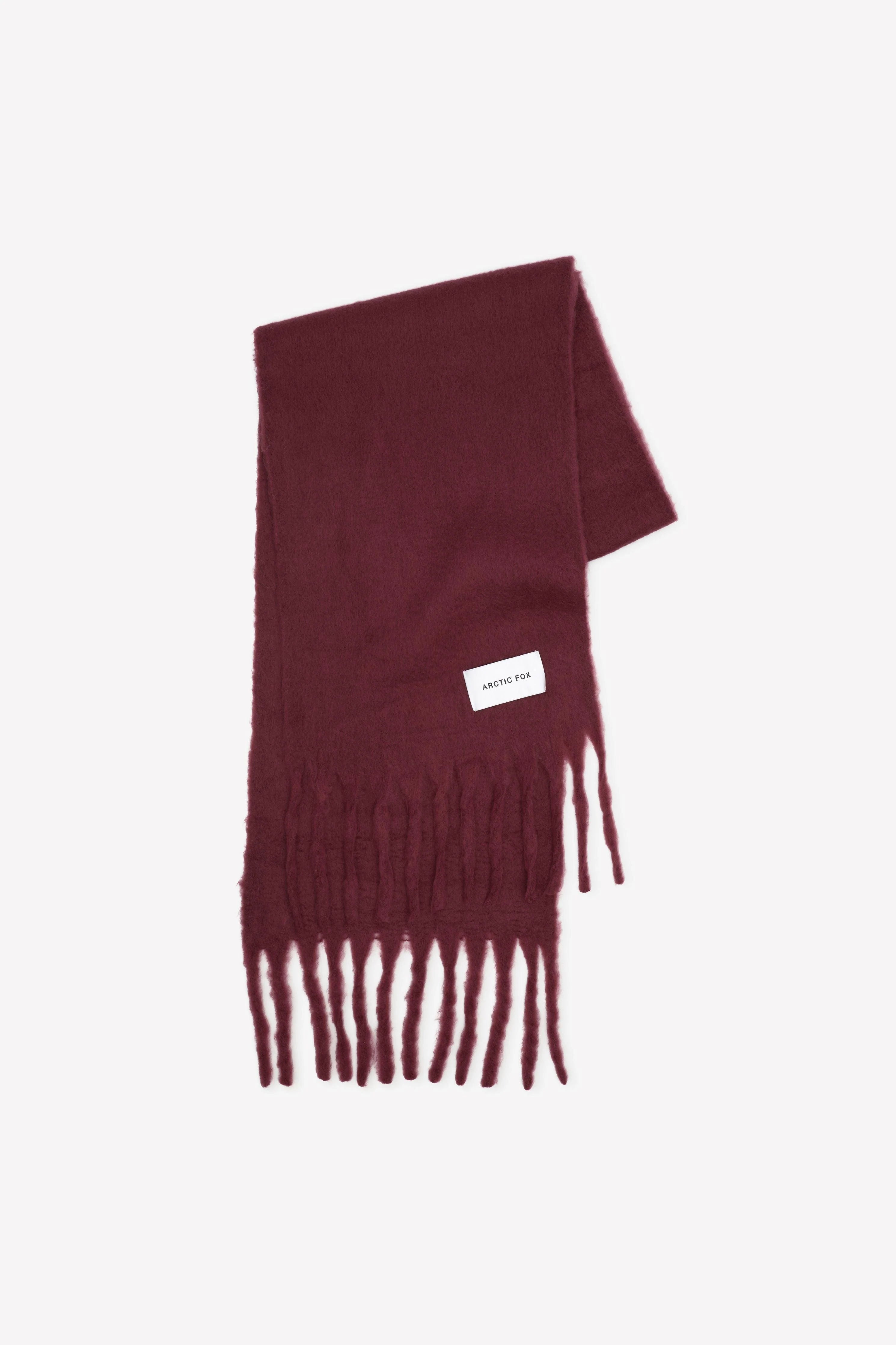 Arctic Fox & Co. - The Reykjavik Check Scarf | Burgundy