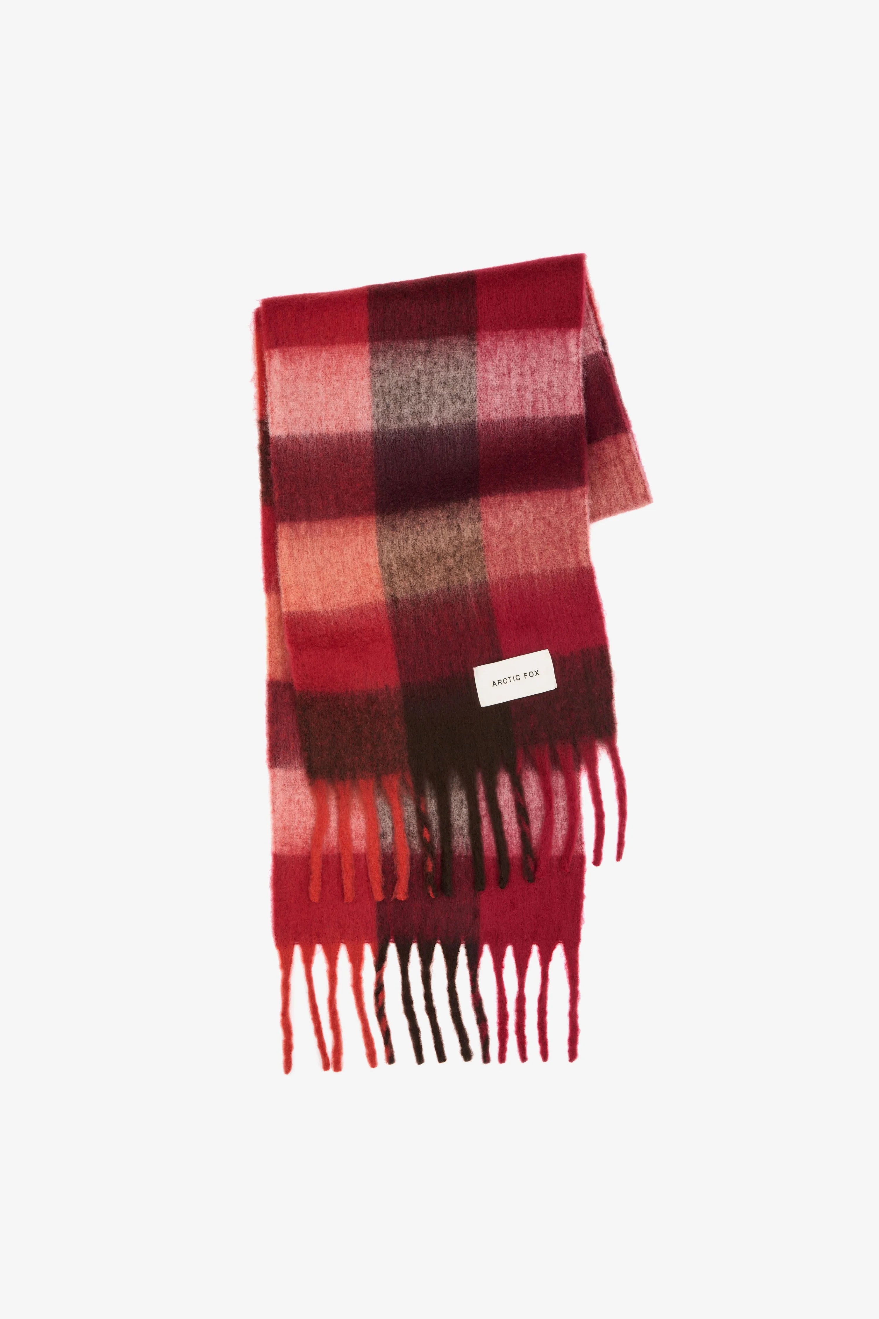 Arctic Fox & Co. - The Reykjavik Check Scarf | Winterberry Burgundy
