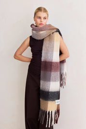 Arctic Fox & Co. - The Reykjavik Check Scarf | Black Check