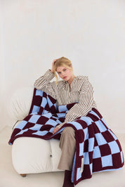 Arctic Fox & Co. - The Teddy Throw | Blue Check