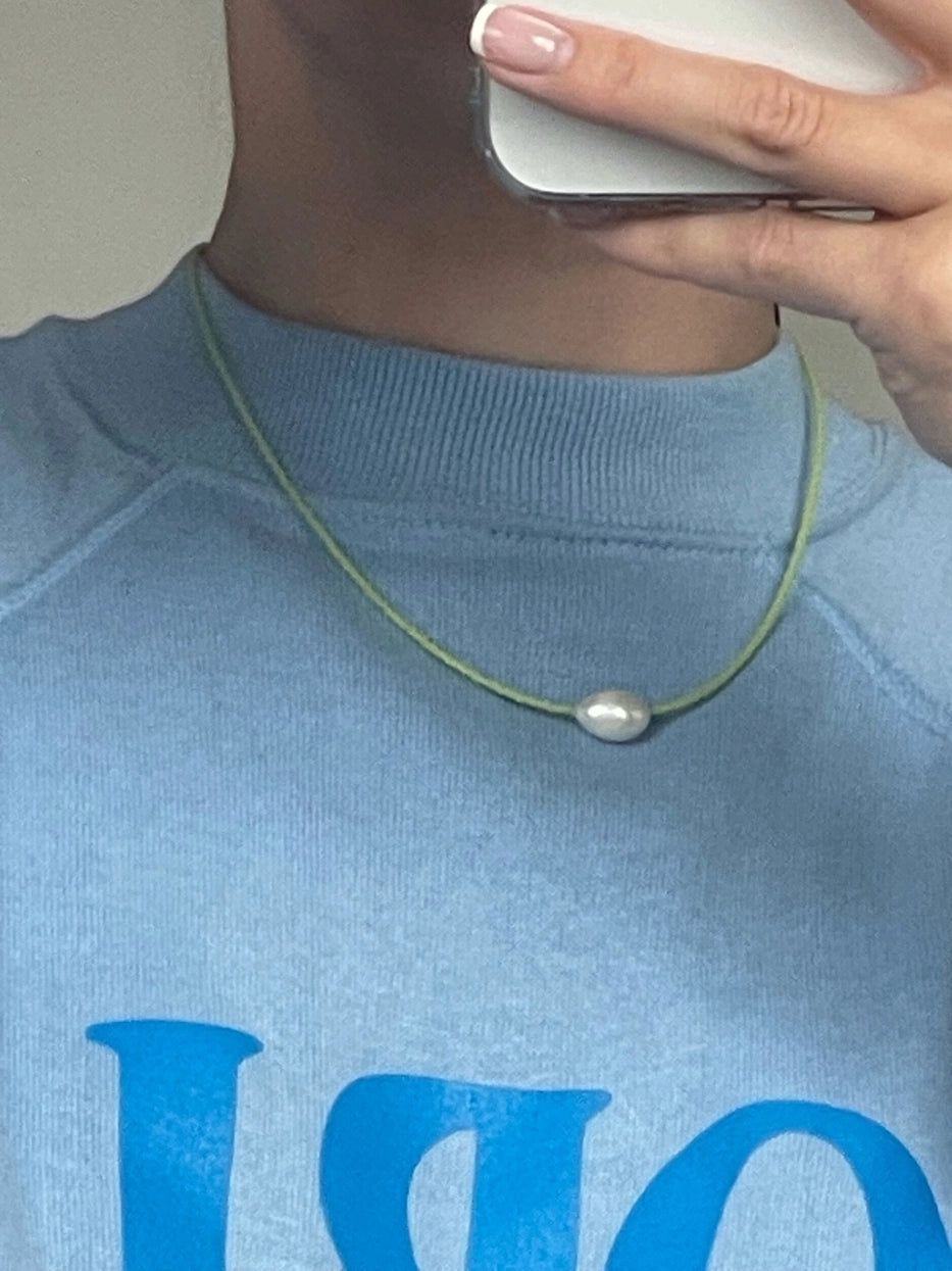 Sea + Pattern - Essential Pearl Necklace | Matcha