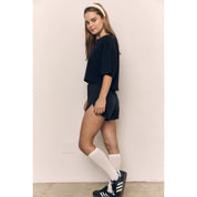 Blank Lab - Loose Fit Cropped Tee | Black