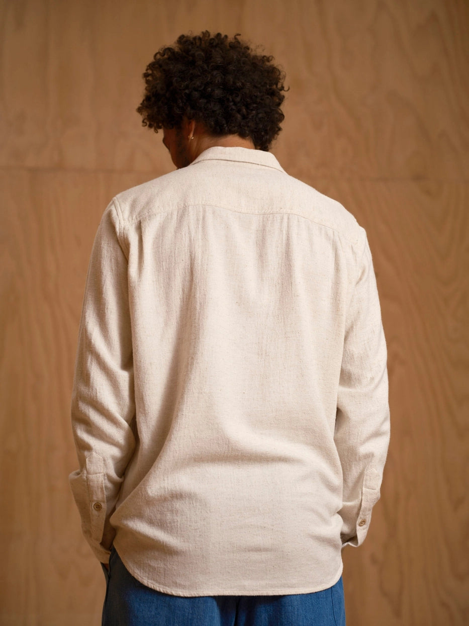 Mollusk - One Pocket Shirt | Natural Flannel