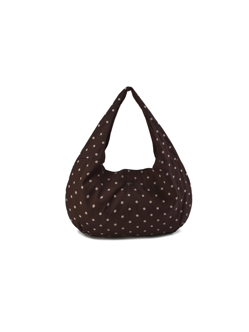CUBIC - Polka Dot Casual Bag | Brown